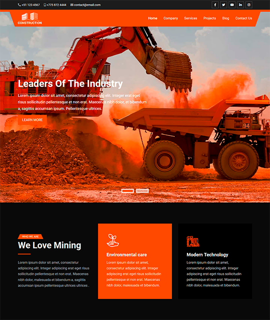 Mining template